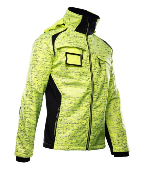 SEVEN KINGS CROSS SOFTSHELL KURTKA ŻÓŁĆ - Żółty (_y) 4XL.