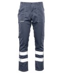 WAIST PANTS ODBLASK - Stalowy/odbask 17353 62