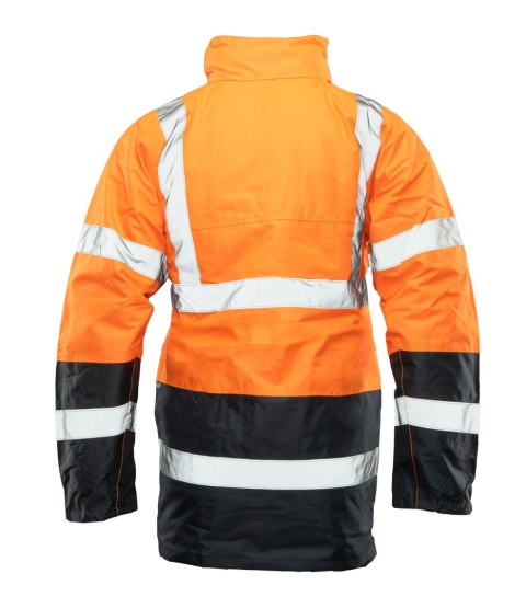 BENEFIT HI-VI KURTKA PARKA - KAT.II KLASA 3 - Pomarańczowy XL