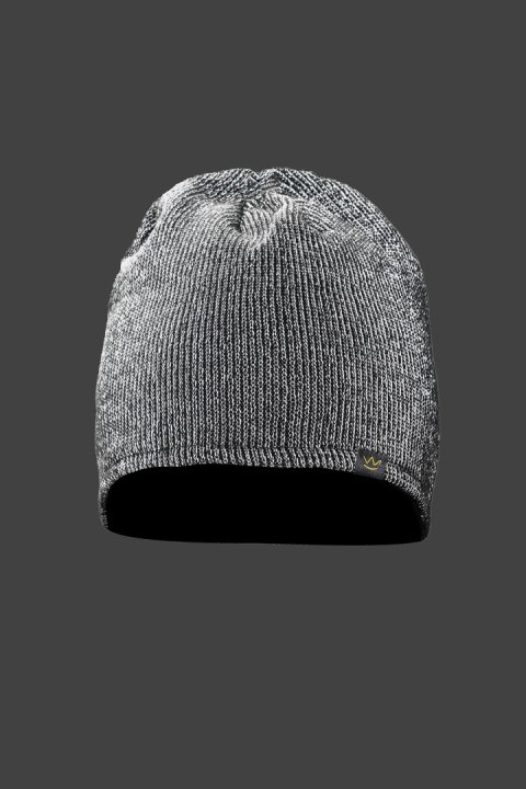 CROSS CZAPKA Z DZIANINY MELANGE - Melange uniwersalny