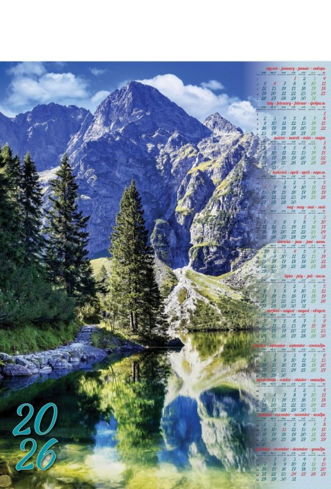 Kalendarz Plakatowy B-1, P01 - MORSKIE OKO 2027
