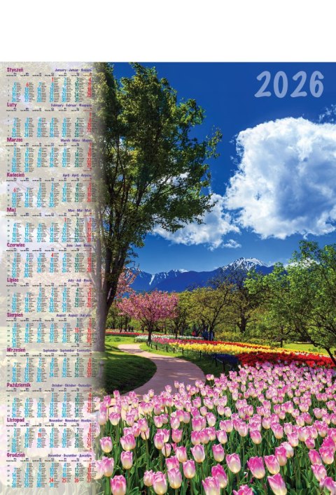 Kalendarz Plakatowy B-1, P04 - PARK 2026