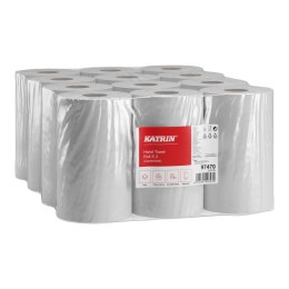Ręczniki w roli KATRIN S2 75m, 97470, 2W, białe, mini, opakowanie: 12 rolek