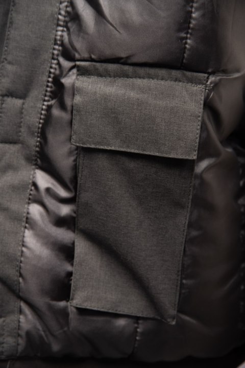 SEVEN KINGS PRO KURTKA STAL/CZERŃ - Stalowy 4XL.