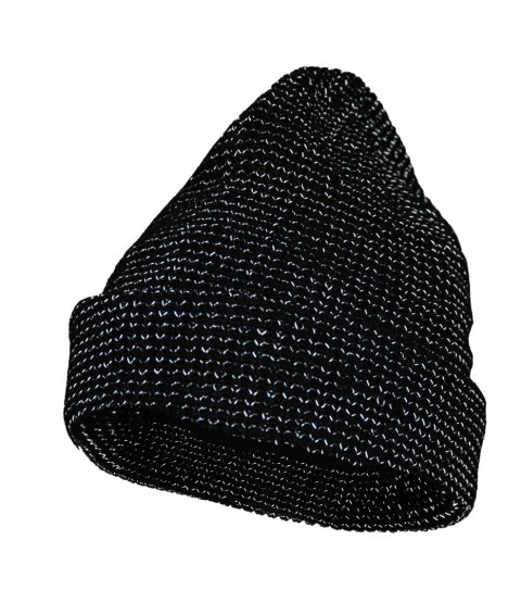 WOLBERG REFLECTO CZAPKA Z DZIANINY CZARNA - Czarny_ uniwersalny