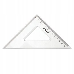 Ekierka równoramienna mała Donau 45 stopni, 8,5 cm, plastikowa