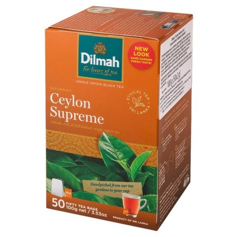 Herbata DILMAH Ceylon Supreme 50t czarna