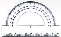 Kątomierz 180 stopni DONAU 10 cm, plastikowy