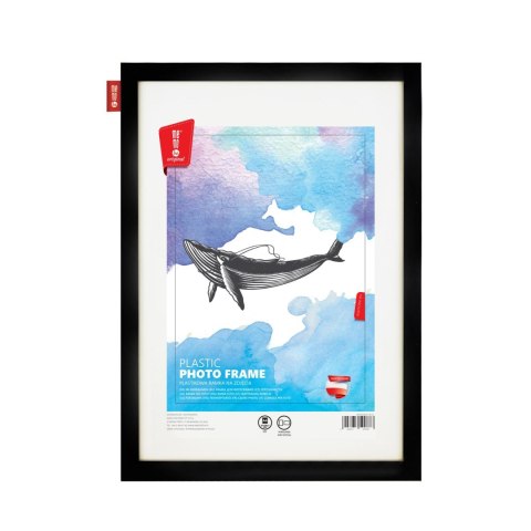 Ramka_na zdjęcia MEMOBE plastikowa czarna, 21x29,7 cm A4 MRZ021030-46-23