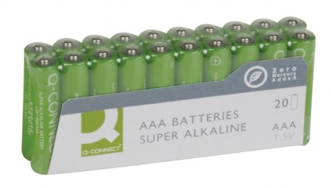 Baterie super-alkaliczne Q-CONNECT AAA, LR03, 1,5V, 20szt. KF10849