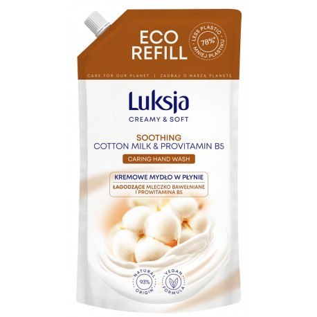 LUKSJA Mydło zapas 400ml COTTON 49138