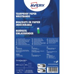 Opaski na rękę Tyvek, 256 _ 19 mm, zielone neonowe, TYVGN_50