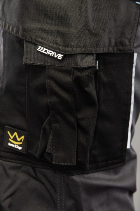 SPODNIE DO PASA DRIVE STALOWY - Stalowy 110