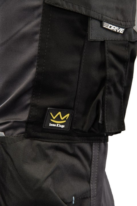 SPODNIE DO PASA DRIVE STALOWY - Stalowy 110