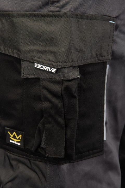 SPODNIE DO PASA DRIVE STALOWY - Stalowy 110
