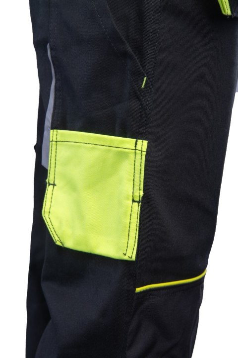 SPODNIE DO PASA SOLAR - Czarny-Żółty(cy) 62