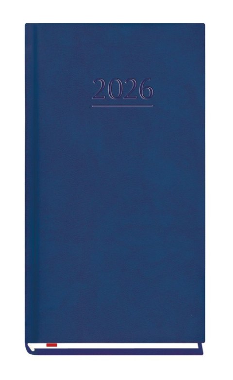 Terminarz Kieszonkowy 90x165mm 2026 - niebieski Michalczyk i Prokop T-231V-N kalendarz 1 tydzień na 2 stronach