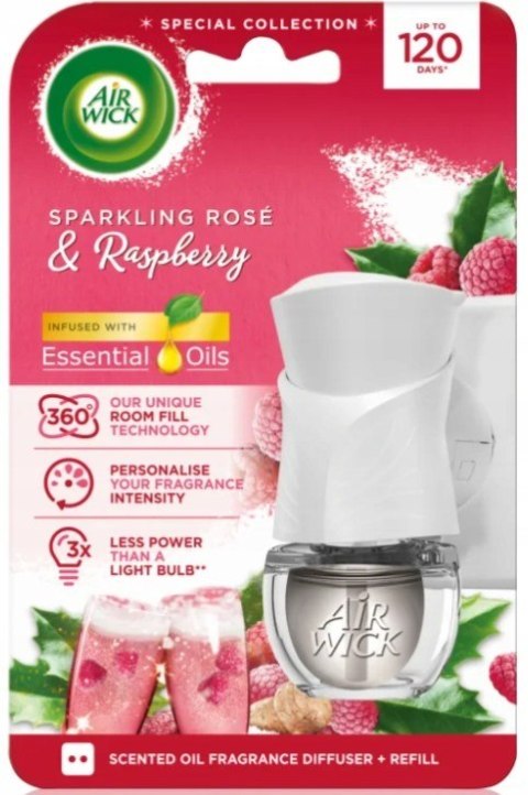 AIR WICK odświeżacz Elektryczny komplet 19ml Róża z maliną 16112