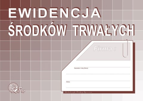 Nowy Wzór K8u Ewidencja środków trwałych A5 32 strony MICHALCZYK I PROKOP