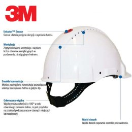 HEŁM OCHRONNY 3M SOLARIS CUV G3000 BIAŁY