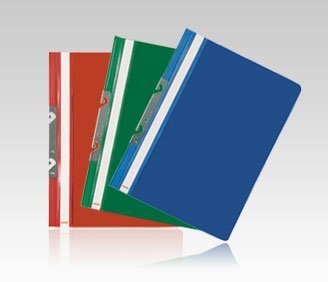 Skoroszyt na dokumenty twardy A4 z metalową zawieszką (20) PVC niebieski ST-10-03 BIURFOL