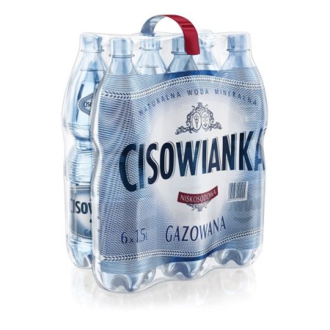 Woda CISOWIANKA 1.5l gazowana zgrzewka 6 szt. KAUCJA