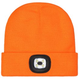 CZAPKA ZIMOWA AKRYLOWA DZIANA LED ORANGE
