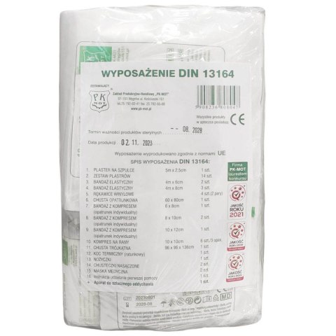 WYPOSAŻENIE DO APTECZKI DIN13164