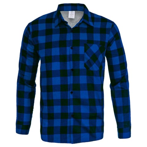 KOSZULA FLANELOWA NIEBIESKA