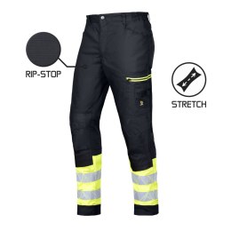 SPODNIE DO PASA MEGAWORK RIP-STOP STRETCH BLACK