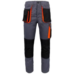 SPODNIE DO PASA PROMAN STRETCH 250 SZARY POMARAŃCZOWY