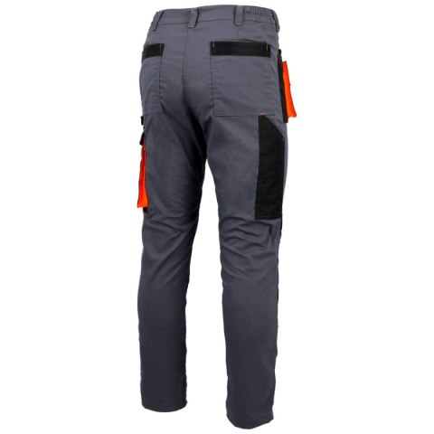 SPODNIE DO PASA PROMAN STRETCH 250 SZARY POMARAŃCZOWY