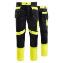 SPODNIE DO PASA PROMONTER 260 CZARNO ŻÓŁTE HV