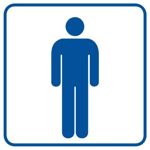 ZNAK - TOALETA MĘSKA- RA016 B2 PN