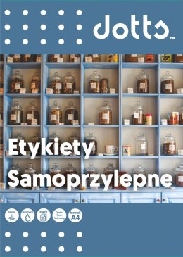Etykiety samoprzylepne DOTTS A4 (100ark) 105x74mm (8 etyk/arkuszu)