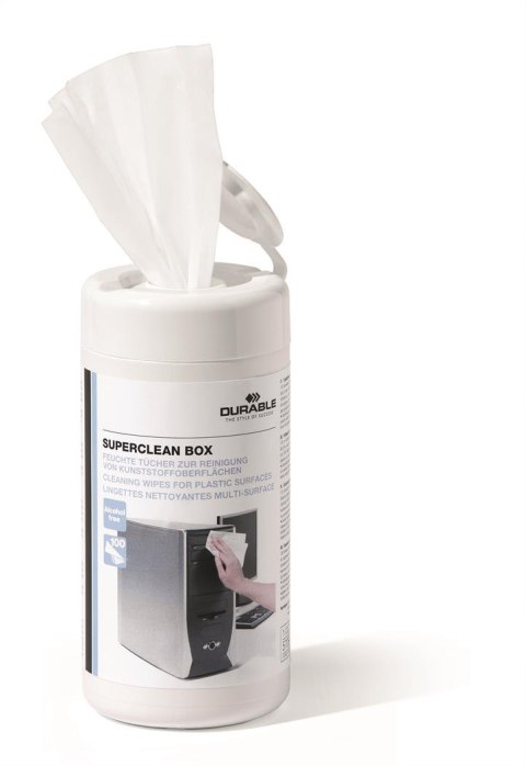 Ściereczki do czyszczenia obudowy SUPERCLEAN box DURABLE 5708-02 Ściereczki do czyszczenia obudowy SUPERCLEAN box DURABLE 5708-02