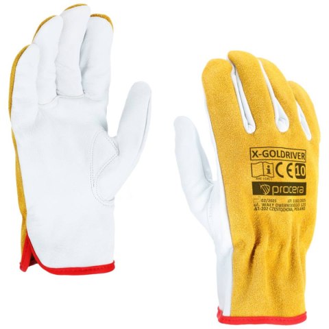 RĘKAWICE CAŁOSKÓRZANE X-GOLDRIVER