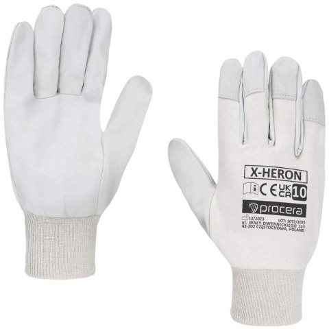 RĘKAWICE OCHRONNE WZMOCNIONE KOZIĄ SKÓRĄ X-HERON