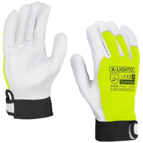 RĘKAWICE OCHRONNE WZMOCNIONE KOZIĄ SKÓRĄ X-LIGHTEC