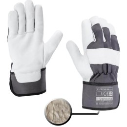 RĘKAWICE OCIEPLANE WZMOCNIONE KOZIĄ SKÓRĄ X-PREMIUM WINTER