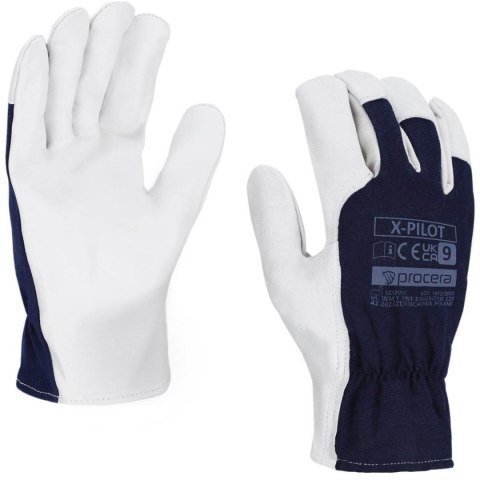 RĘKAWICE WZMOCNIONE KOZIĄ SKÓRĄ X-PILOT