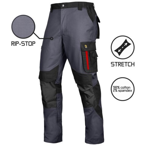 SPODNIE DO PASA ULTRATECH RIP-STOP STRETCH GREY