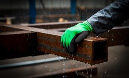 RĘKAWICE OCHRONNE PODWÓJNIE POWLEKANE LATEKSEM X-HYDROS GREEN