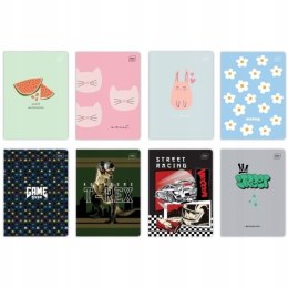 Zeszyt A5 16 kratka mix wzorów INTERDRUK