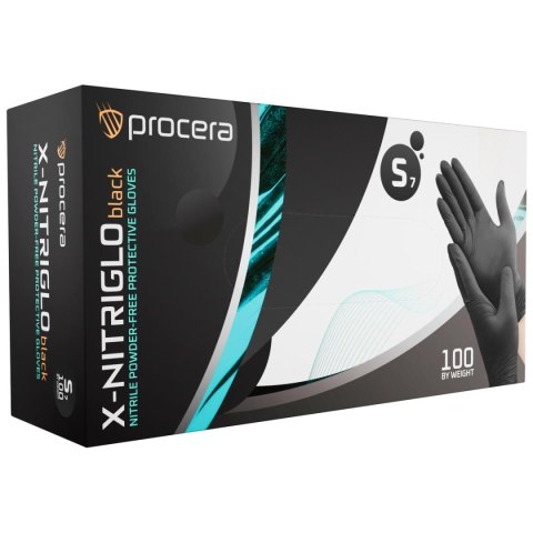 X-NITRIGLO BLACK RĘKAWICE NITRYLOWE CZARNE 100 SZT