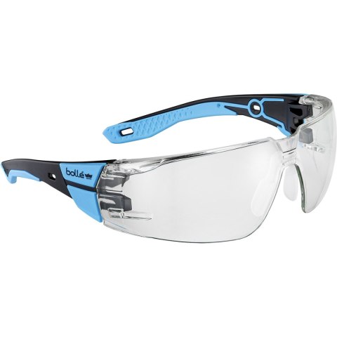 OKULARY OCHRONNE BOLLE RUSH 2.0 (PRZEZROCZYSTE) BLACK/BLUE