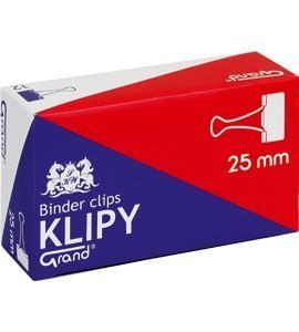 Klip 25mm 12szt (1 cal) czarny GRAND 110-1093 Klip 25mm 12szt (1 cal) czarny GRAND 110-1093