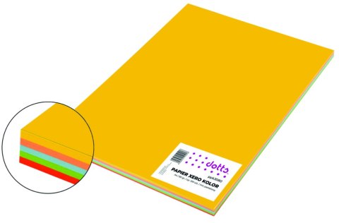 Papier xero A4 kolorowy DOTTS 80g (100) mix pastelowy Papier xero A4 kolorowy DOTTS 80g (100) mix pastelowy