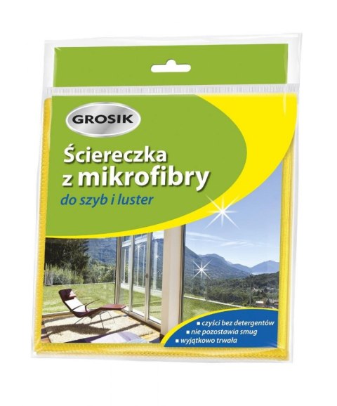 Ściereczka mikrofibra do szyb GROSIK (8269) okien Ściereczka mikrofibra do szyb GROSIK (8269) okien