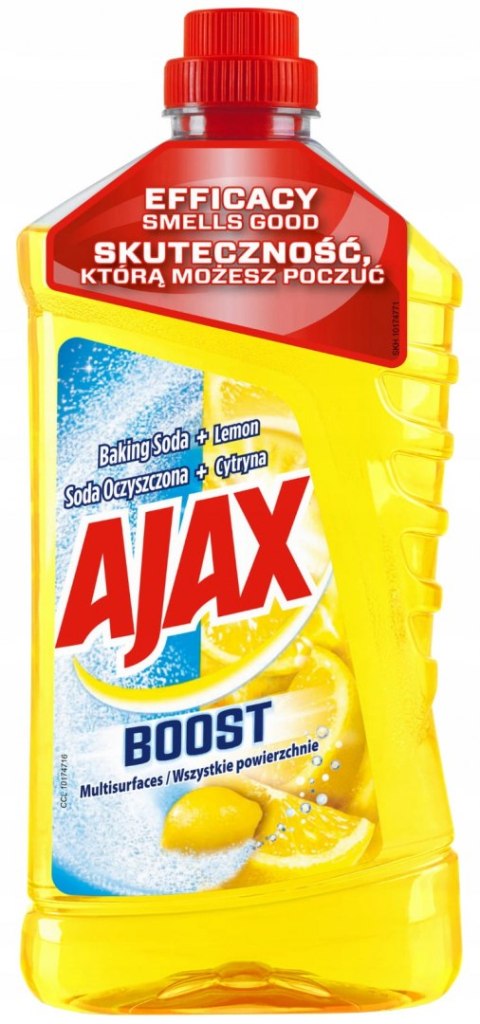 AJAX Płyn do mycia podłóg BOOST SODA 1l Cytryna *90160 AJAX Płyn do mycia podłóg BOOST SODA 1l Cytryna *90160